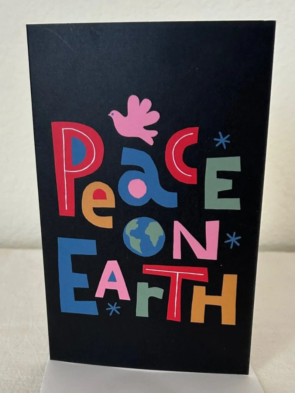 10 Peace Globe Greeting Cards with 10 Matching Envelopes